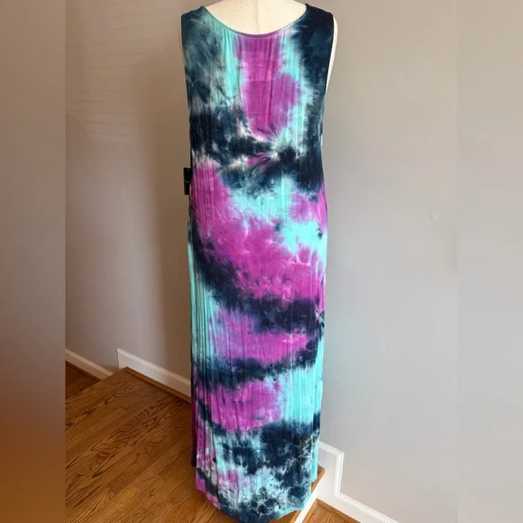 NWT Torrid Tie-Dye Super Soft Hi-Lo Maxi Dress - Torrid Size 4 (26, 4X) - Picture 8 of 15